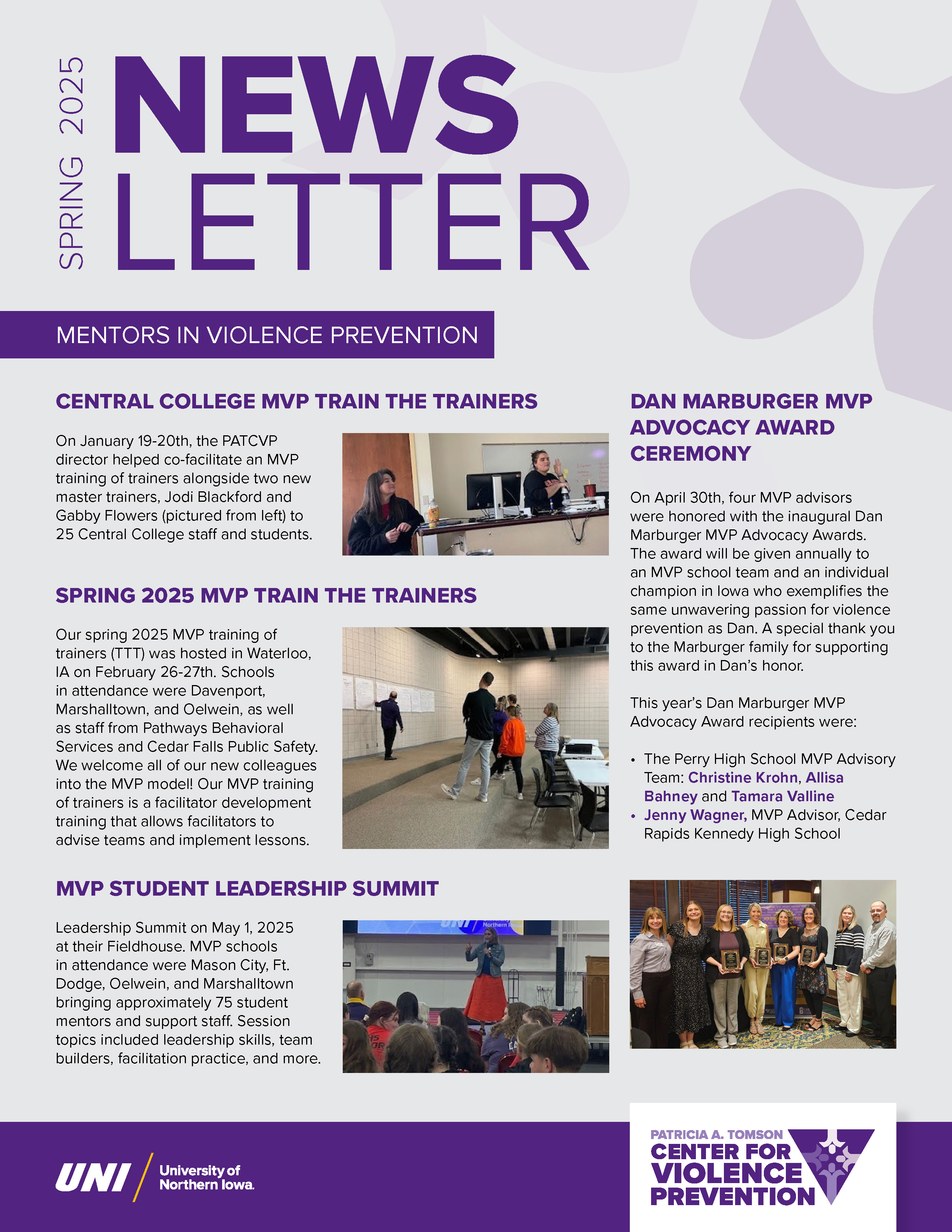 PATCVP Newsletter Spring 2025 Cover